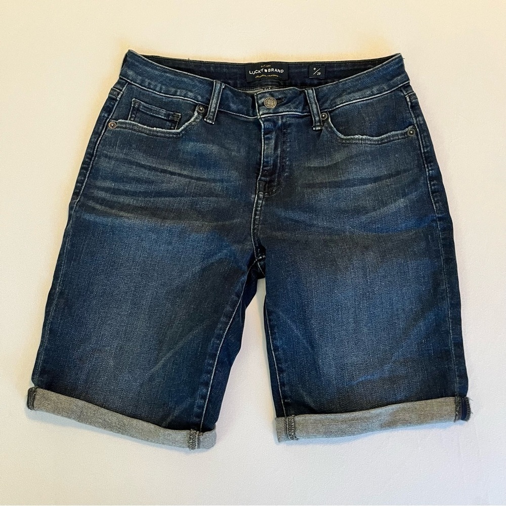 Lucky Brand Bermuda Dark Wash Shorts Size 8 (29)